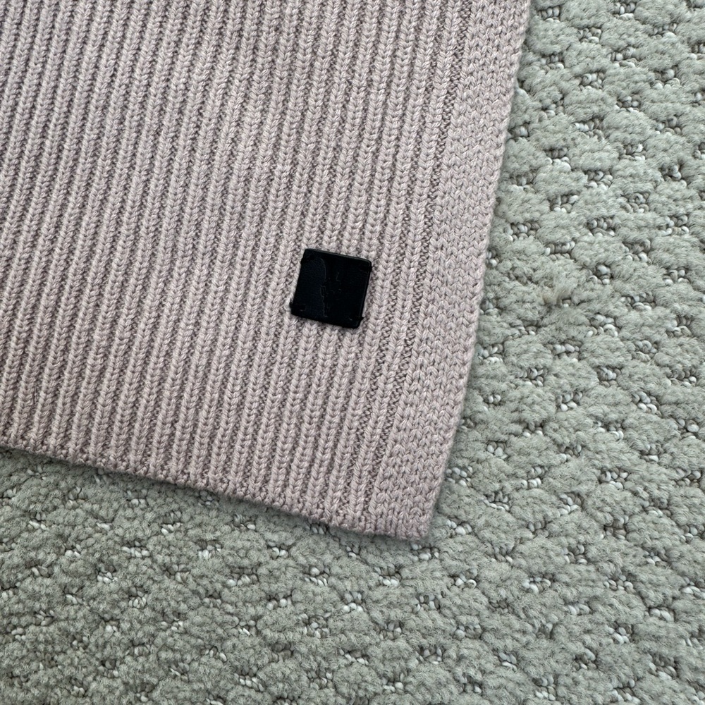 All Saints NWT Ribbed Knit Scarf - Pink - Picture 3 of 6